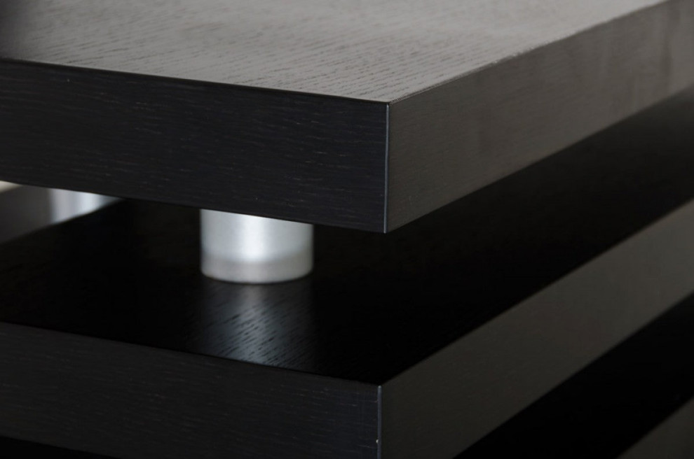 Andrej Modern Multi  Tier Black Oak Coffee Table   Modern   Coffee Tables   by V.S.D Furniture  Houzz