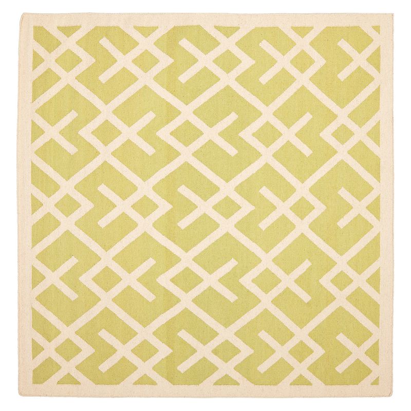 Safavieh Dhurries Broken Lattice Handwoven Flatweave Wool Rug