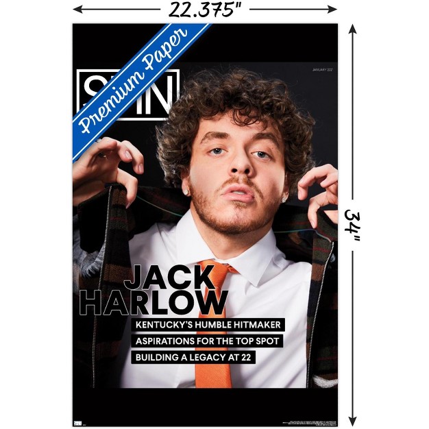 Trends International Spin Magazine Jack Harlow 21 Unframed Wall Poster Prints