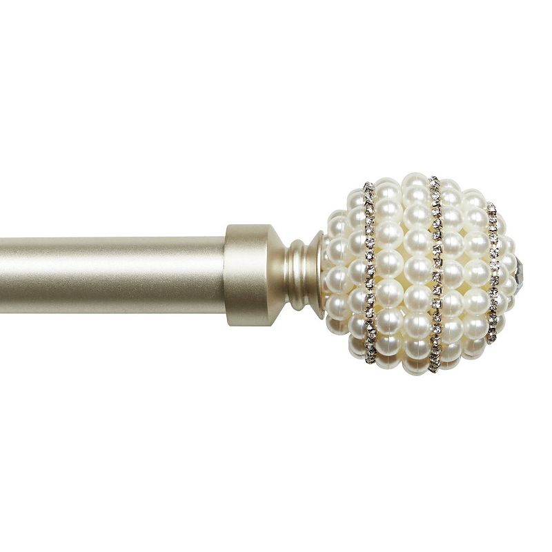 Exclusive Home Curtains Diana Adjustable Curtain Rod and Finial Set