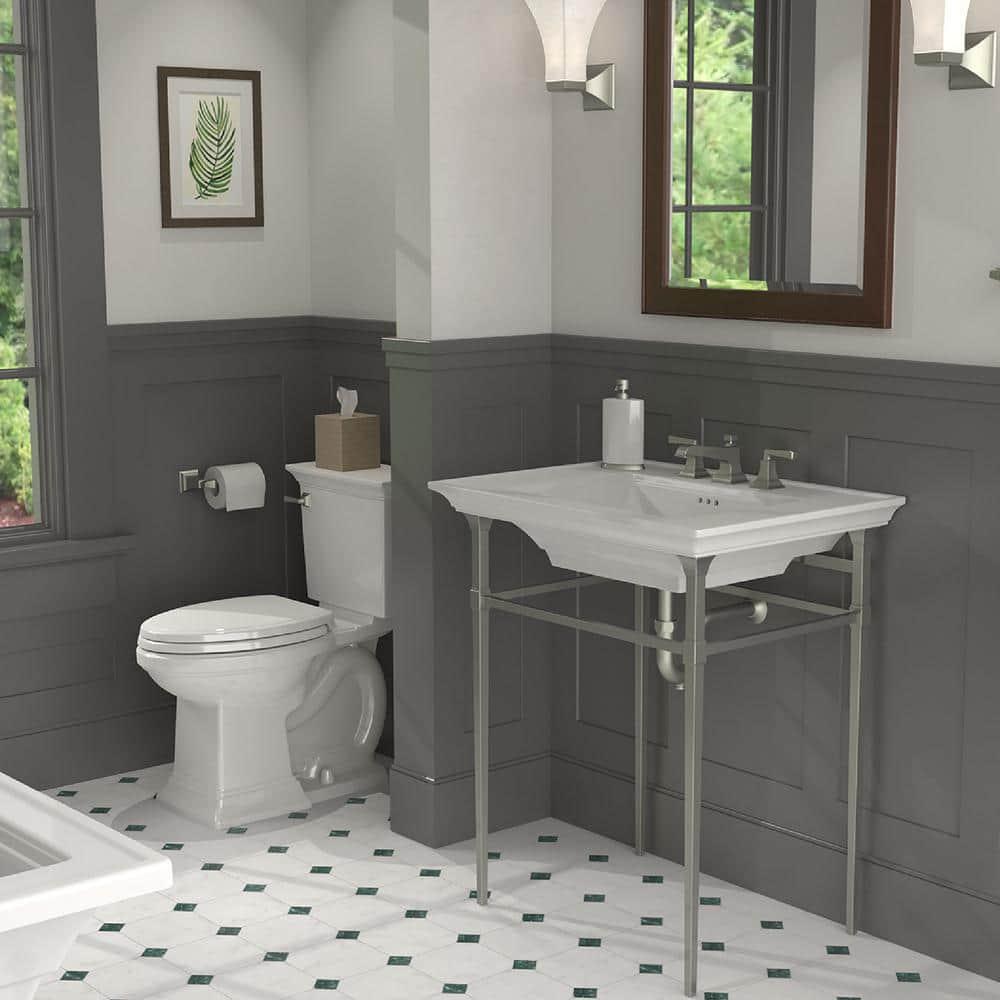 American Standard Town Square S 2Piece 128 GPF Single Flush Elongated Toilet in White