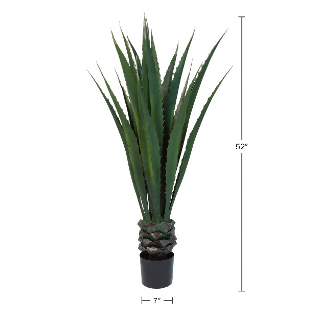 Artificial Spiked Agave Plant - Green