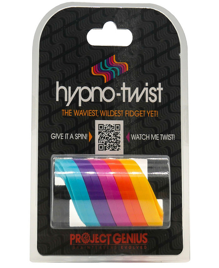 Project Genius Hypno-Twist Hypnotic Fidget Toy  Glide The Colorful Rings For a Hypnotic Loop That Spins Again And Again