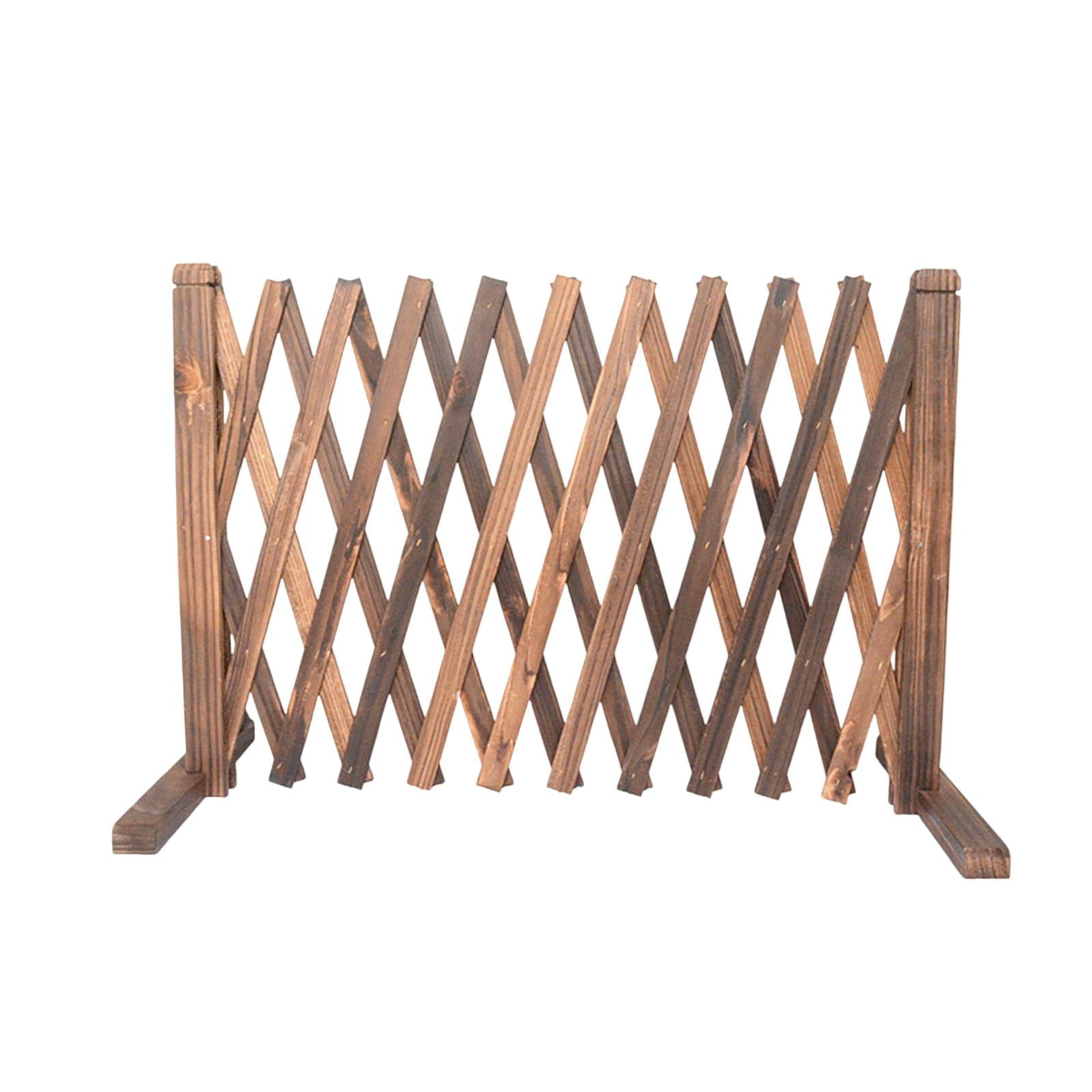 Expandable Wood Fence Retractable Garden Trellis Wedding Photo Props Lattice Fence for Entrance Outdoor Indoor Courtyard Garden