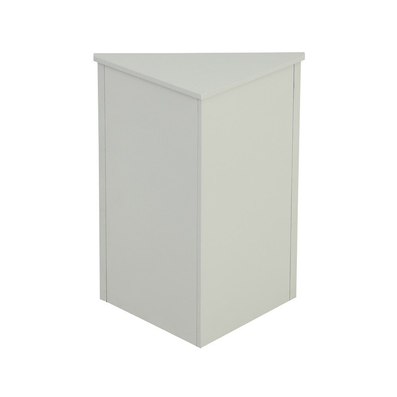 Corner Triangle Bathroom Storage Cabinet with Adjustable Shelves  Freestanding Floor Cabinet  Accent Cabinet for Living Room