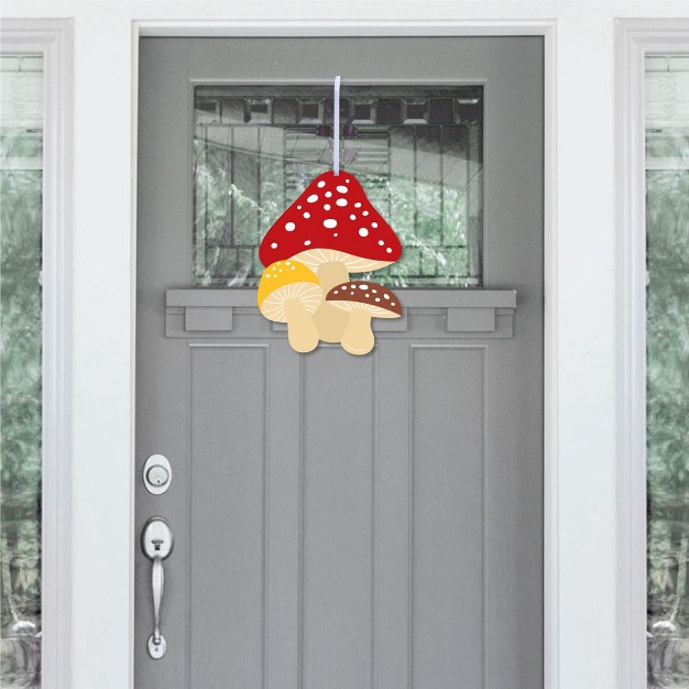 Big Dot Of Happiness Wild Mushrooms Hanging Porch Red Toadstool Decor And Party Outdoor Decorations Front Door Decor 1 Piece Sign