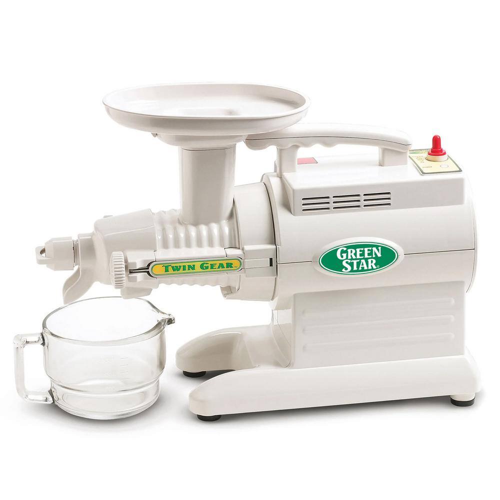 Tribest Greenstar Original 24 fl. oz. White Cold Press Juicer GS-1000-B