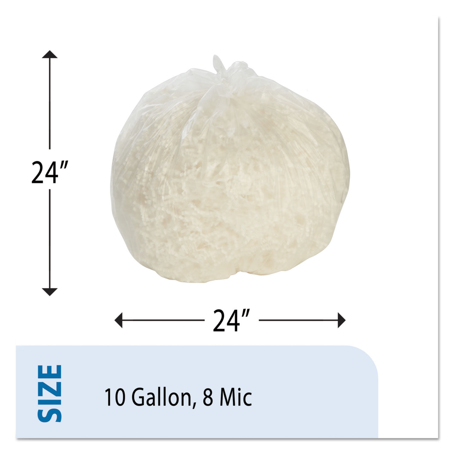 High Density (HDPE) Coreless Roll Can Liners--Natural by AbilityOneandreg; NSN5171370