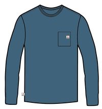 Heritage Recycled Relaxed Fit LS T-Shirt - Blue Steel