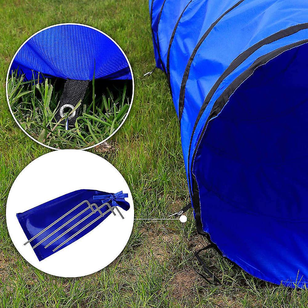 Folding dog channel agility training tunnel