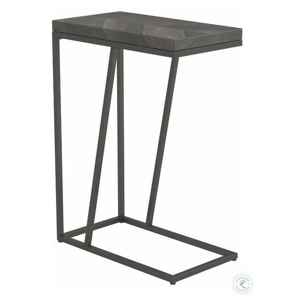 Contemporary Modern Design Rustic Grey Accent Snack Table