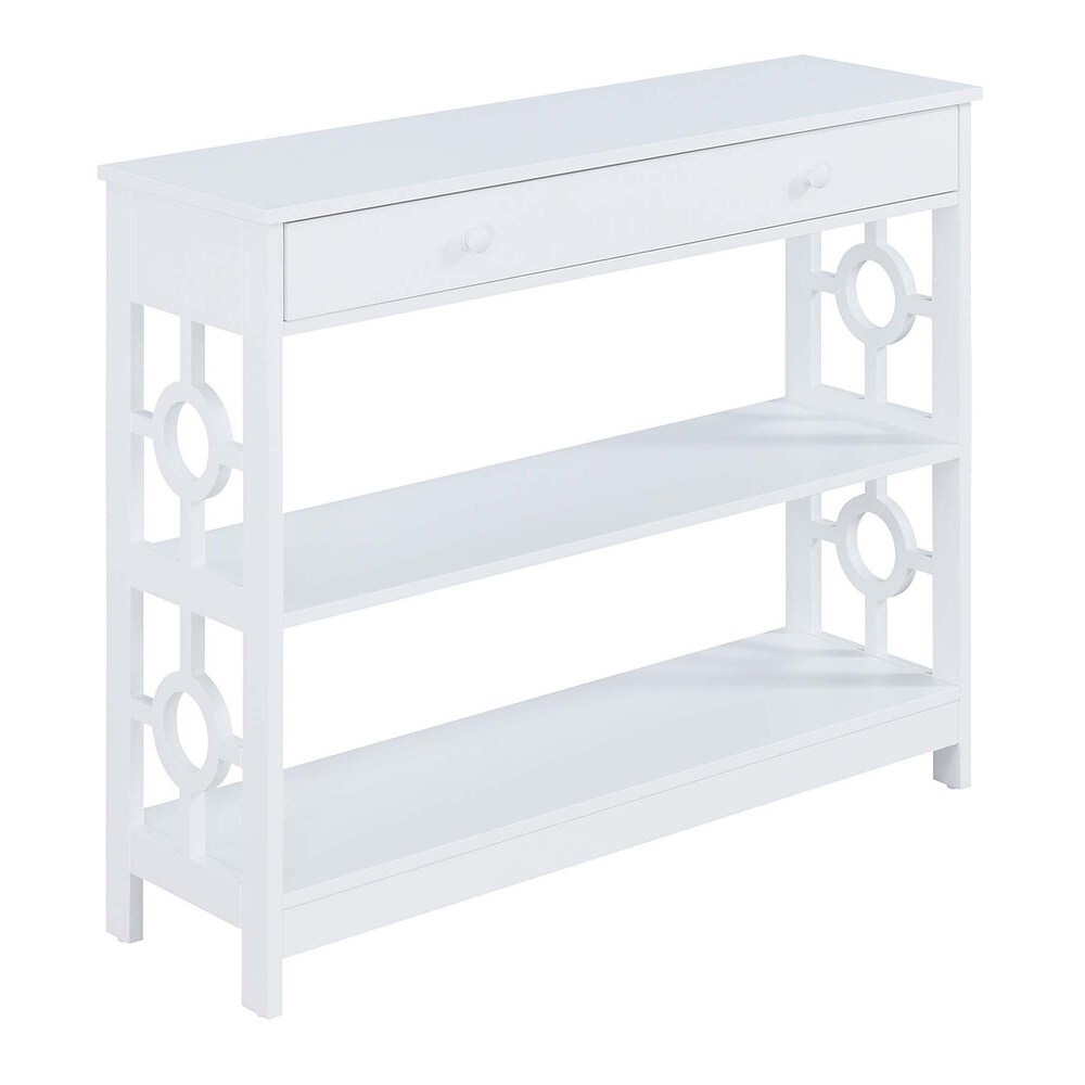 Convenience Concepts Ring 1 Drawer Console Table with Shelves