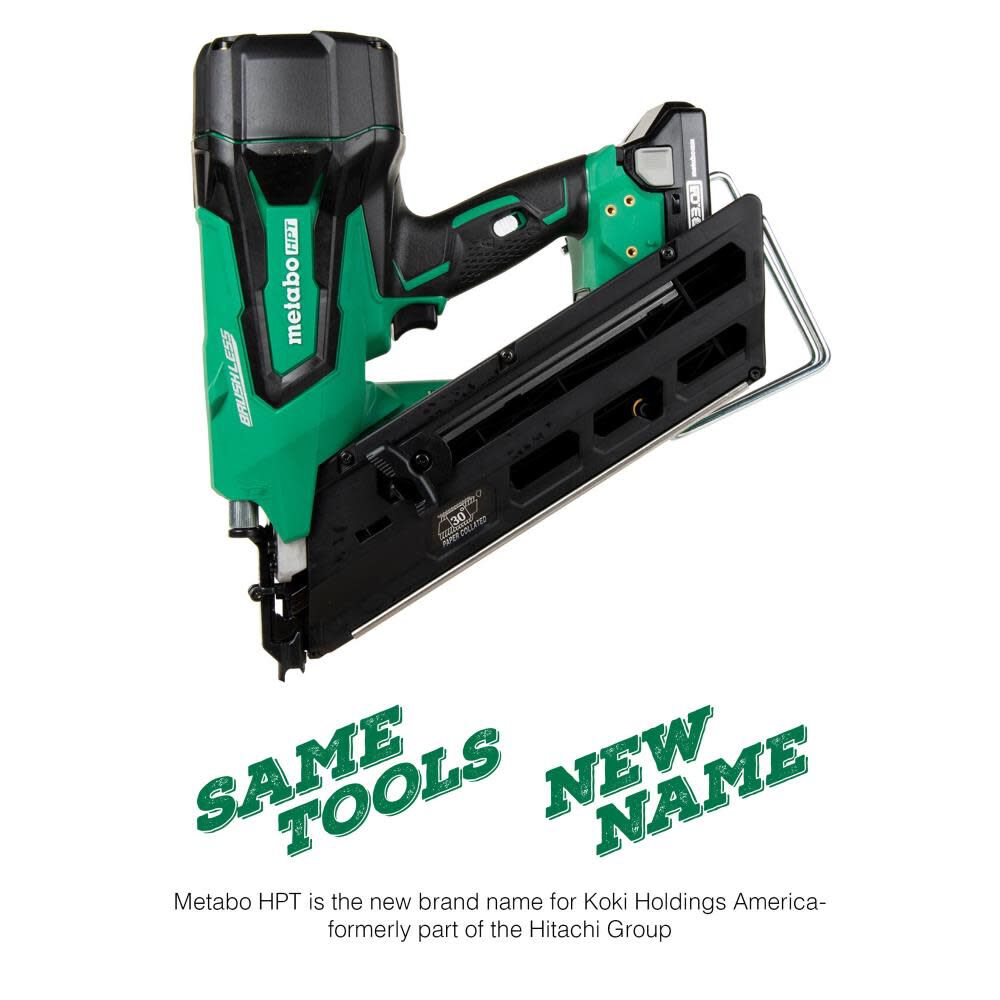 Metabo HPT 18 Volt Paper Collated Brushless Cordless Framing Nailer NR1890DCSM from Metabo HPT