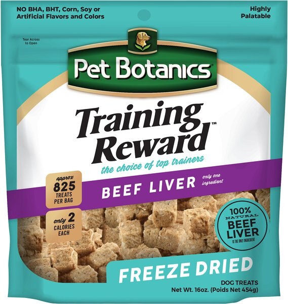 Pet Botanics Training Reward Beef Liver Freeze-Dried Dog Treats