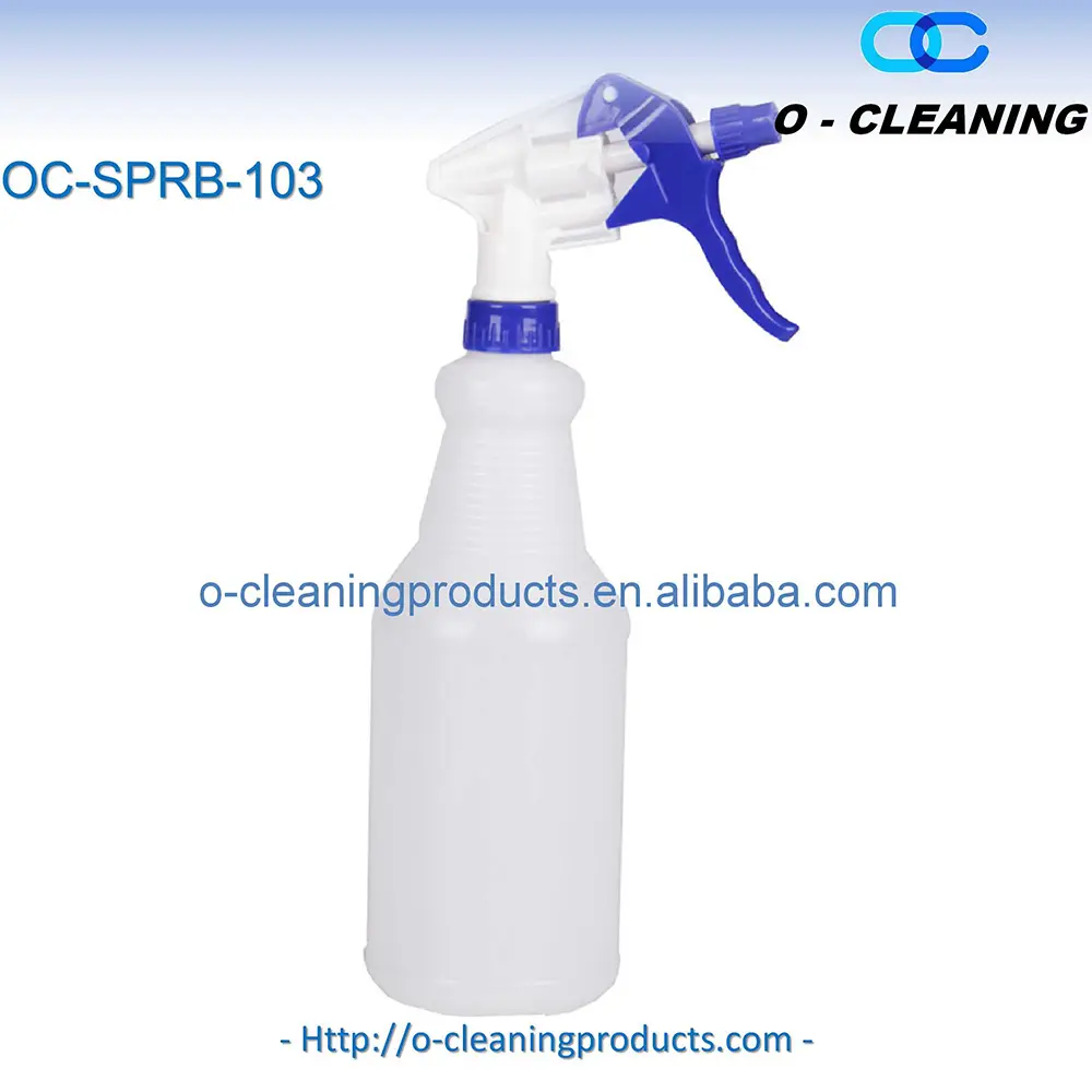 O Cleaning Refillable 750ML Plastic Spray Bottle With Graduation Adjustable Trigger Sprayer For Cleaning Water Planting Hair