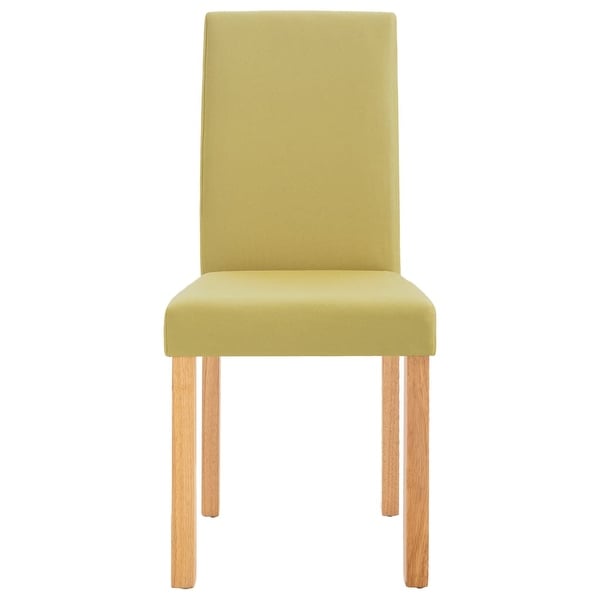 Dining Chairs 6 pcs Green Fabric