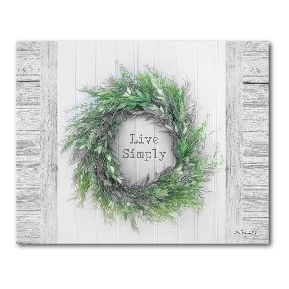 COURTSIDE MARKET Live Simply Canvas Wall Art