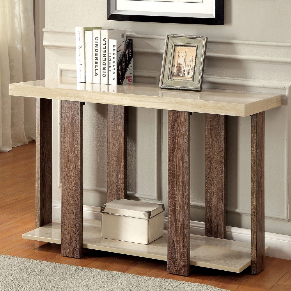 Pavy Modern 48 inch Wood 1 Shelf Sofa Table by Furniture of America