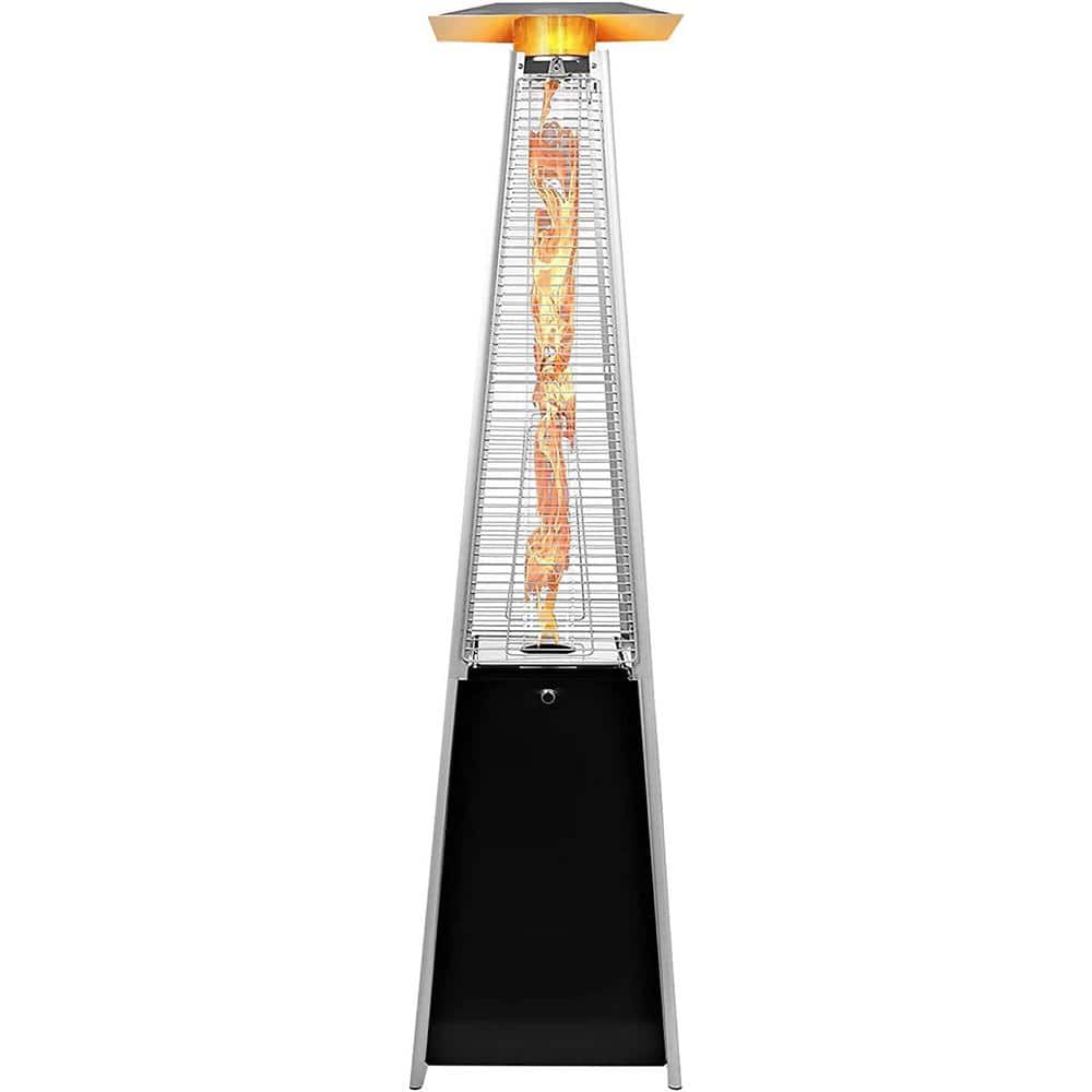 Suncrown 41,000 BTU Stainless Steel Pyramid Propane Patio Heater with Wheels HD-F18B521