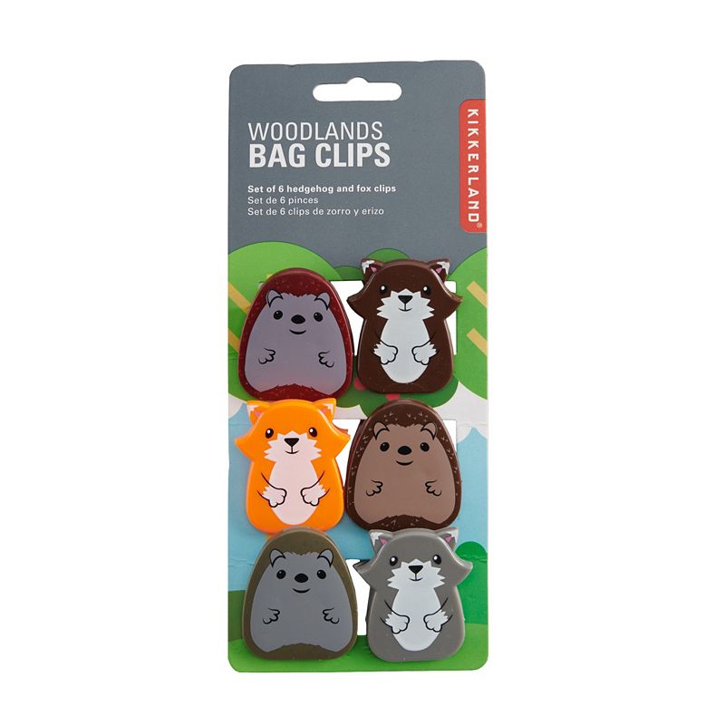 Kikkerland 6 pc Animal Bag Clips