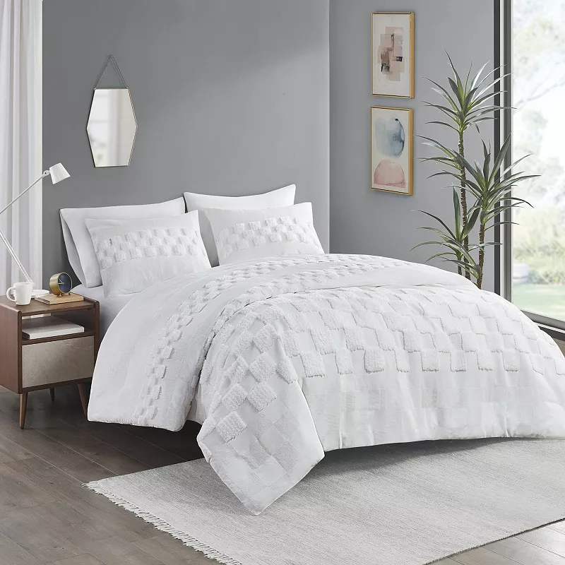 Urban Habitat Silas 3-Piece Chenille Duvet Cover Set