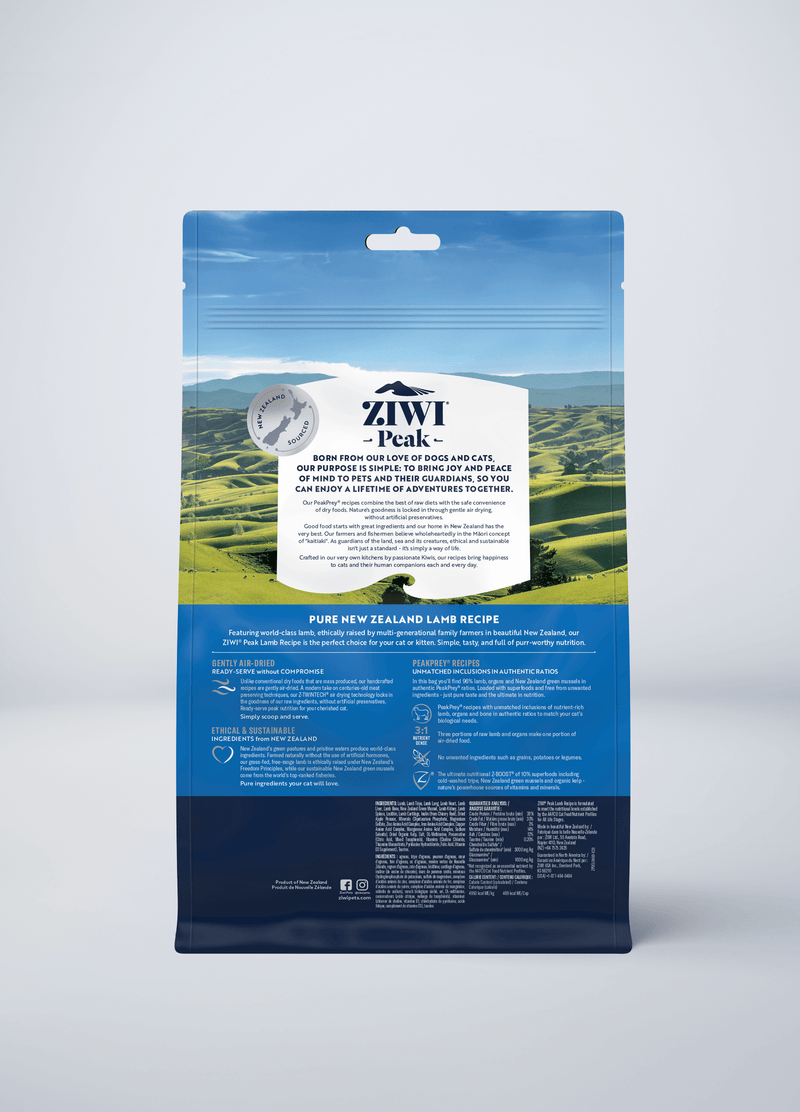 ZiwiPeak Air-Dried Lamb Recipe For Cats