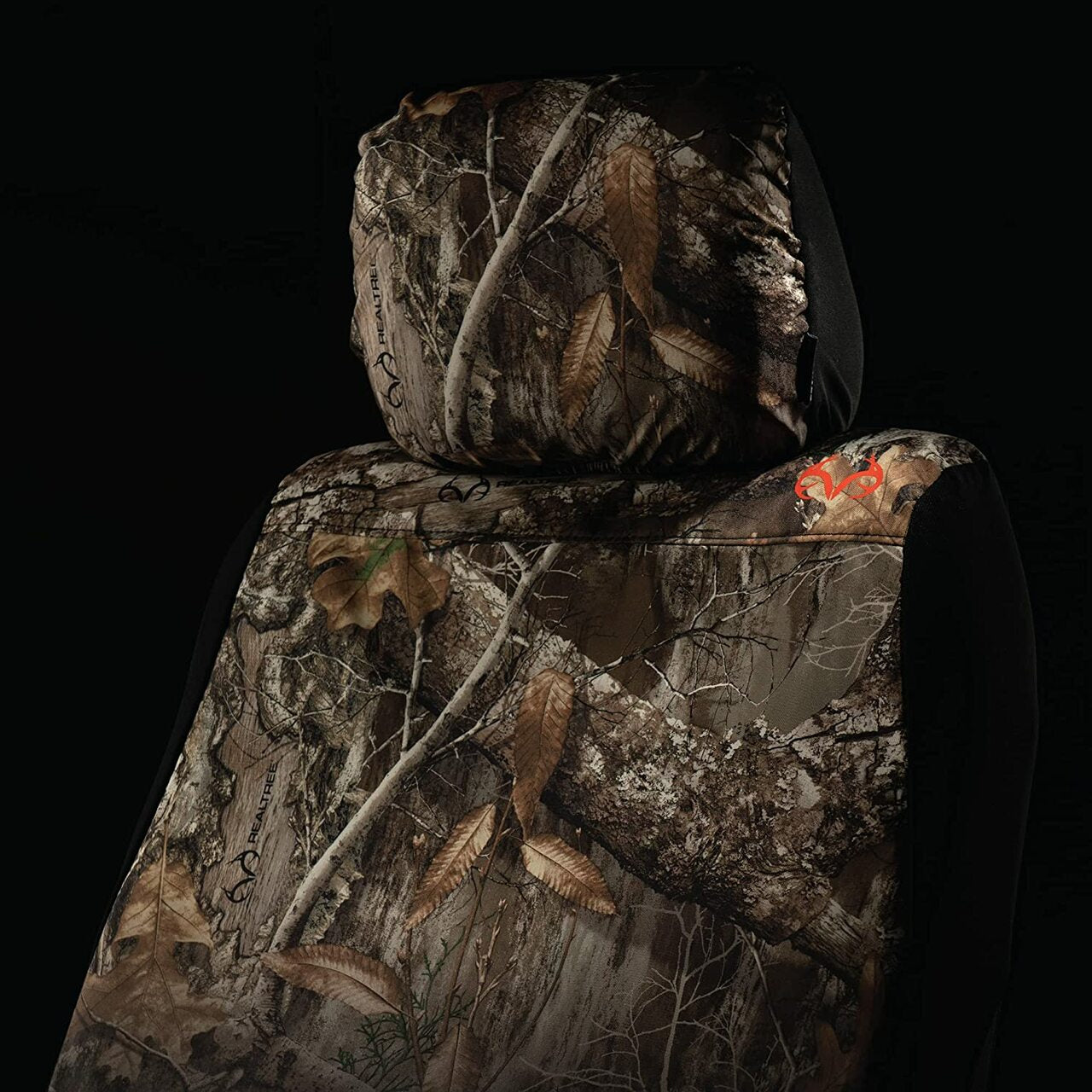 Realtree Edge Camo Plane Universal Low-back Seat Cover for Trucks， Cars and SUVs， Single