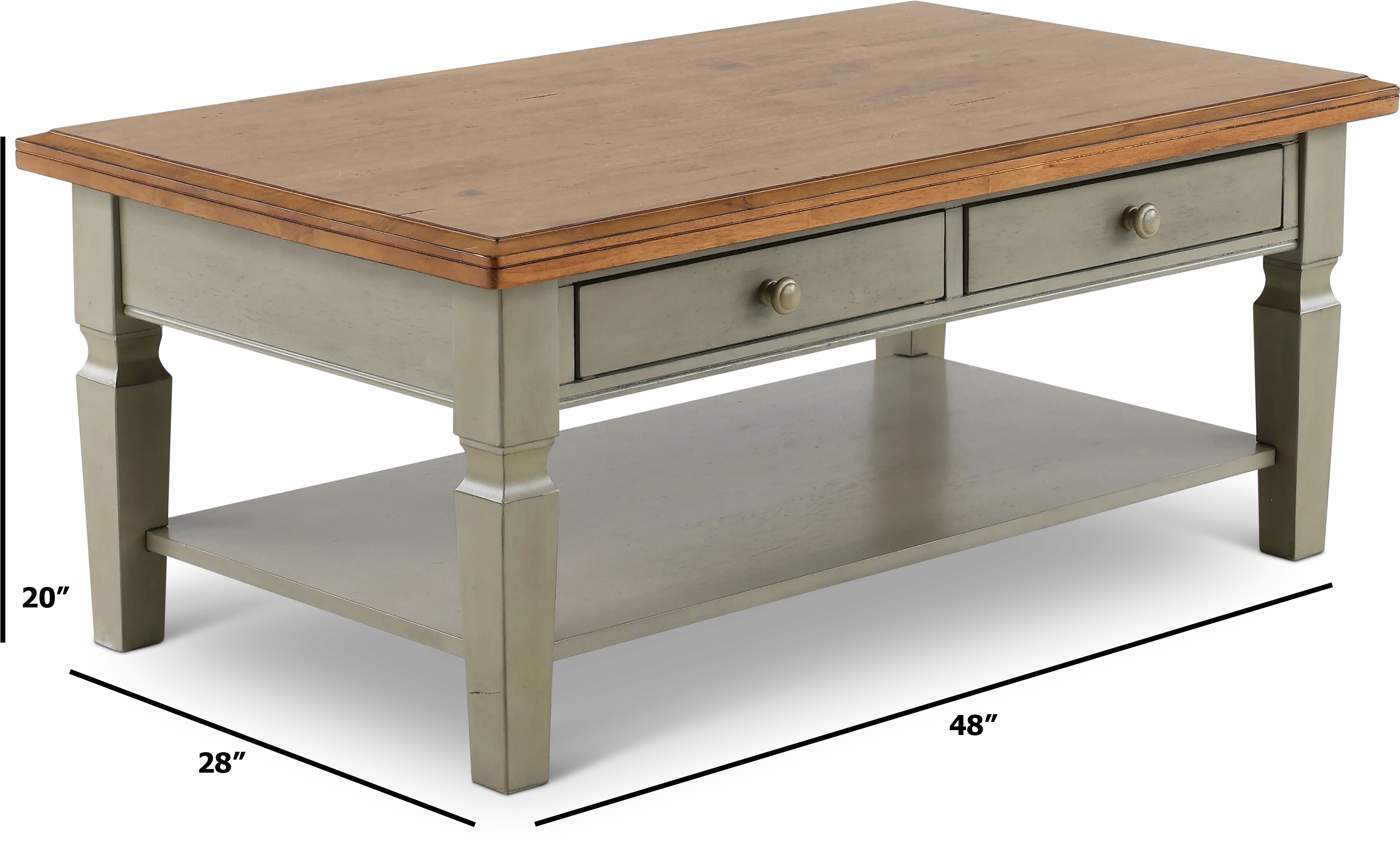 Barnwell Two Tone Coffee Table