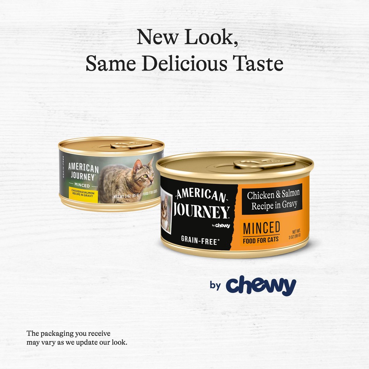 American Journey Minced Chicken and Salmon Recipe in Gravy Grain-Free Canned Cat Food