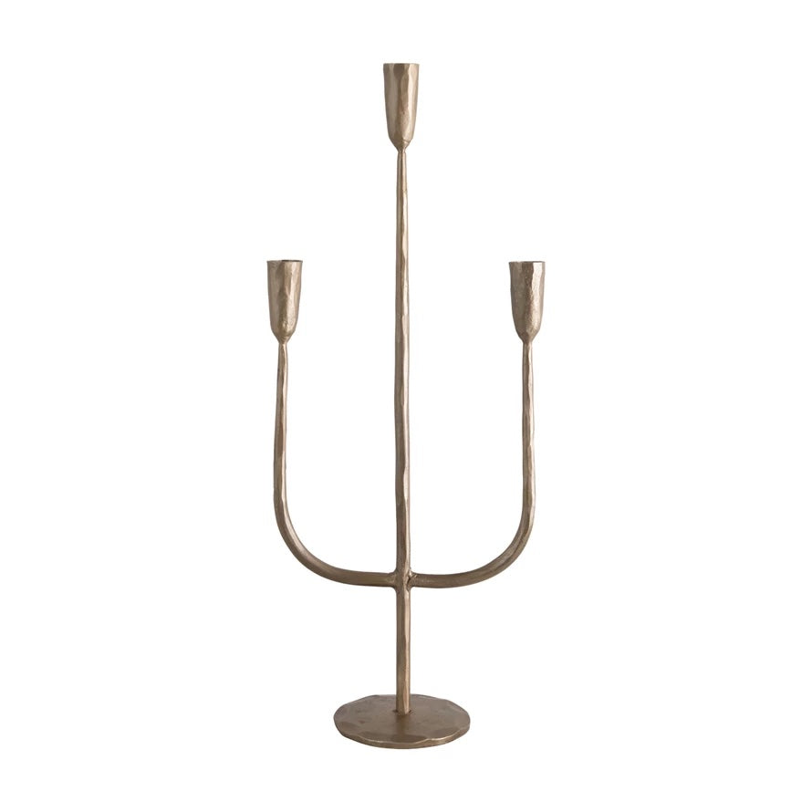 Capri Hand Foraged Metal Candelabra