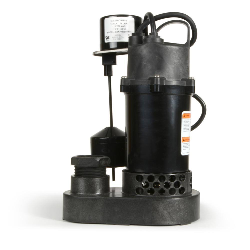 ECO FLO 13 HP Submersible Sump Pump with Vertical Switch SPP33V