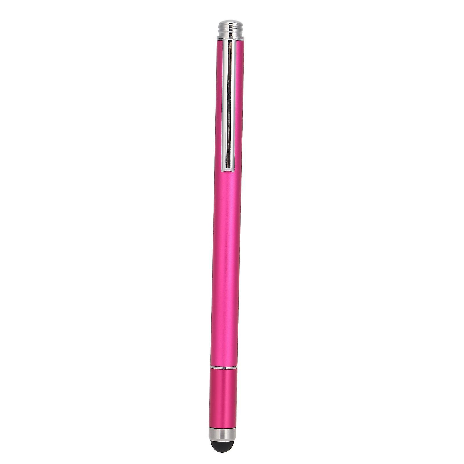 Stylus Pen 2 Functions Convenient Compact Portable Practical Touch Pens for IOS Tablet for Kindle for IPhoneRose Red