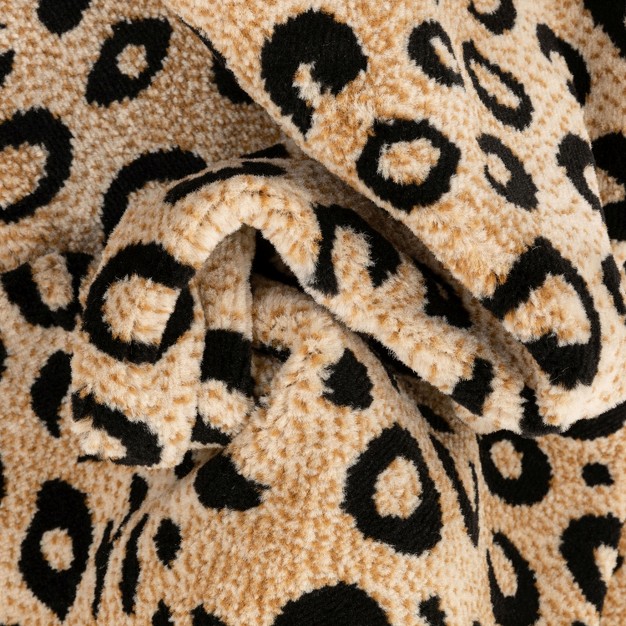 Well Woven Dulcet Leopard Animal Print Black Area Rug