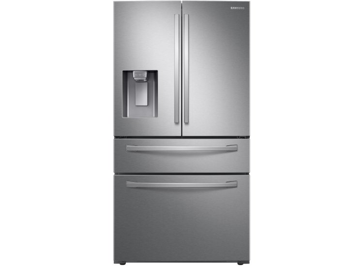  ADA 23 Cu. Ft. Fingerprint Resistant Stainless Steel Counter-Depth 4-Door French Door Refrigerator With FlexZone Drawer