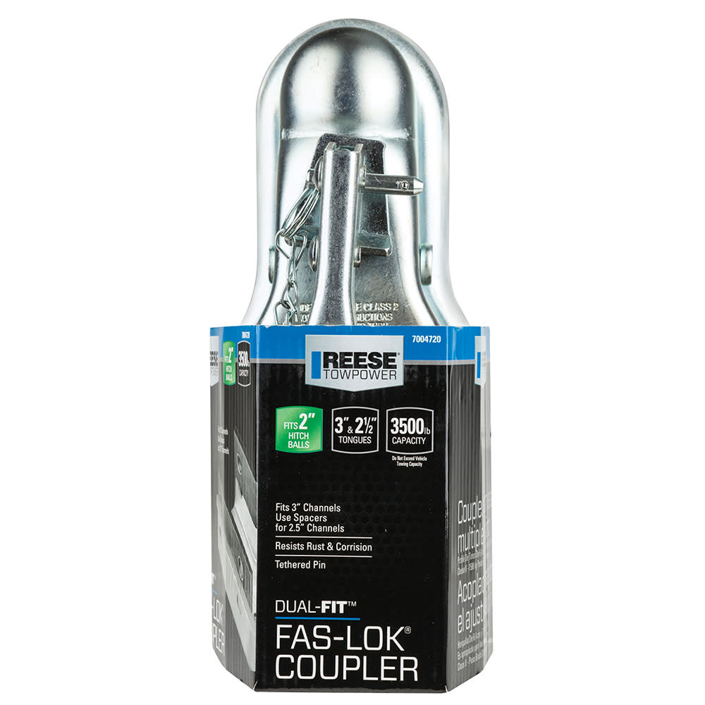 Reese Dual Fit Fas Lok 2 3500 lbs Class II Straight Coupler