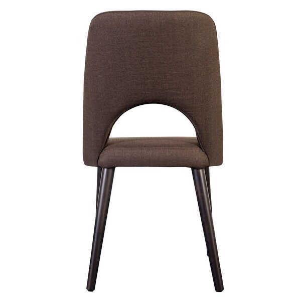 Porter Designs Prato Transitional Linen-Look Dining Chair， Brown