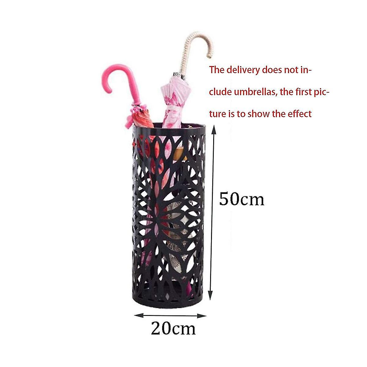 Umbrella Stand Household Hotel，hollow Umbrella Bucket ，multifunctional Umbrella Drain Stand Black