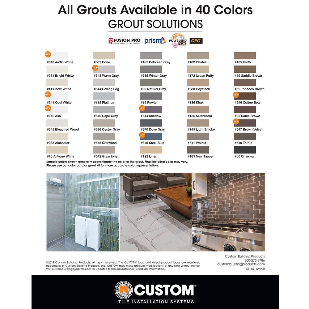 Custom Building Products Fusion Pro #382 1 gal. Bone Single Component Grout FP3821-2T