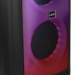 BEFREE SOUND 2 in. x 8 in. Wireless Bluetooth Party Speaker with LED Illuminating Lights 985114090M