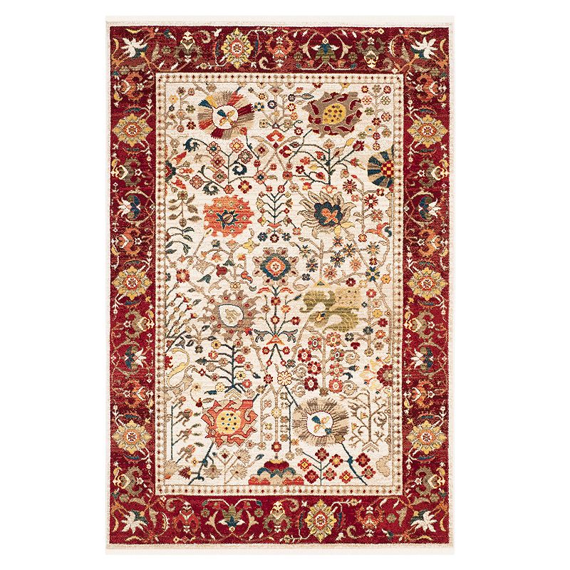 Safavieh Kashan Jenn Floral Framed Rug