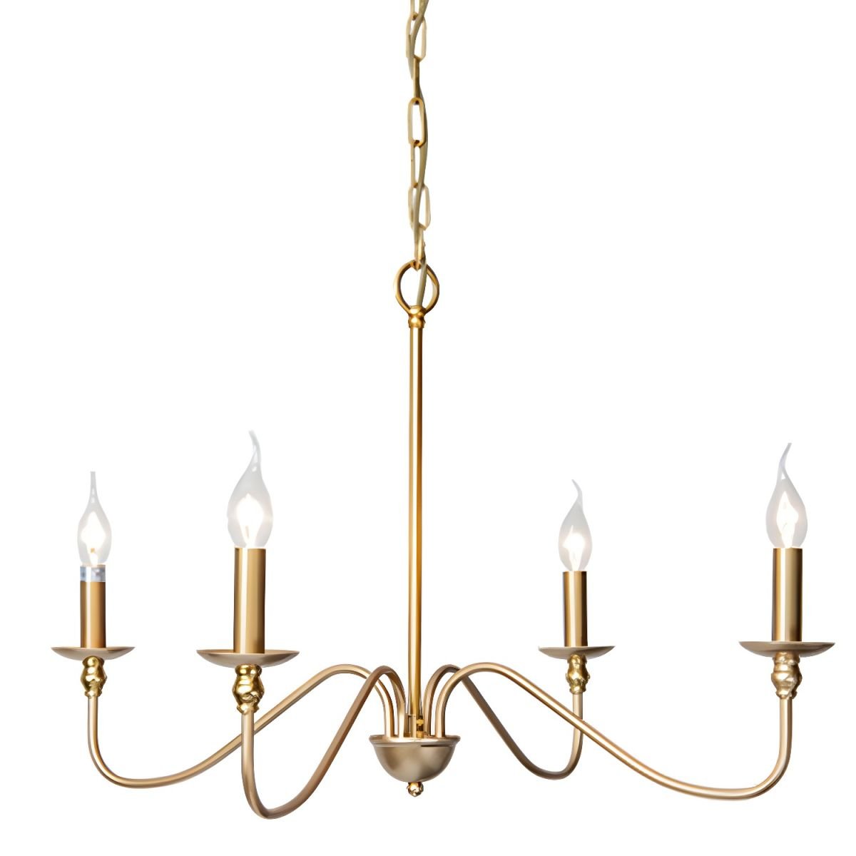 Timeless Gold Candle Chandelier