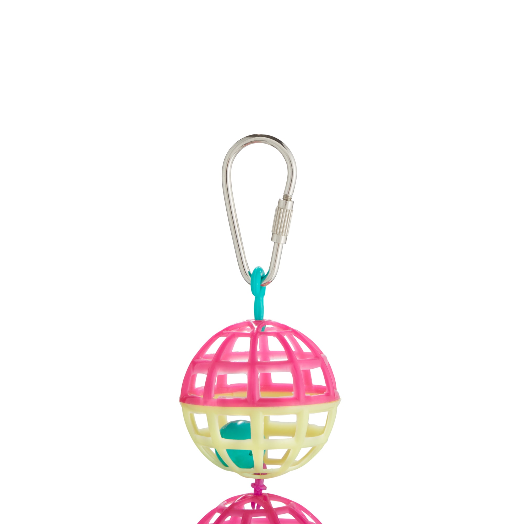 You  Me Jingle Lattice Balls Noisemaking Bird Toy， Small