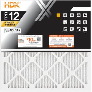 HDX 18 in. x 18 in. x 1 in. Elite Allergen Pleated Air Filter FPR 12 61201.011818