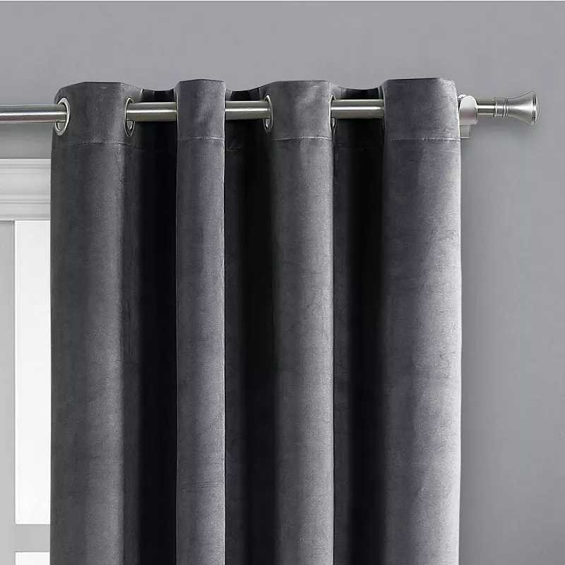 B. Smith 2-pack Velvet Total Blackout Window Curtain Set