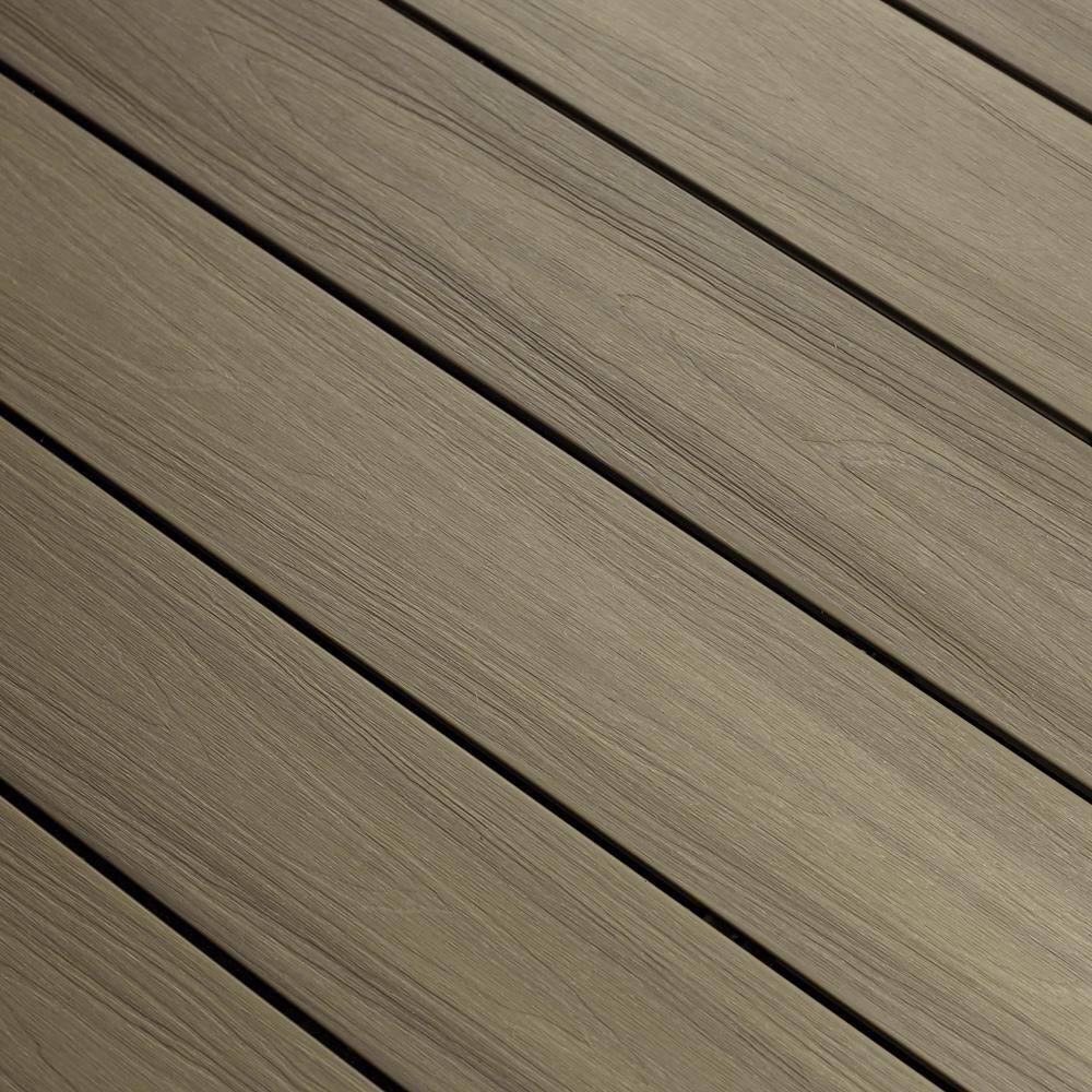 NewTechWood UltraShield Naturale Voyager 1 in. x 6 in. x 1 ft. Roman Antique Hollow Composite Decking Board Sample UH02-16-N-AT-S