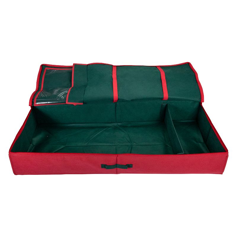 Northlight Red Green Christmas Decoration Storage Bag