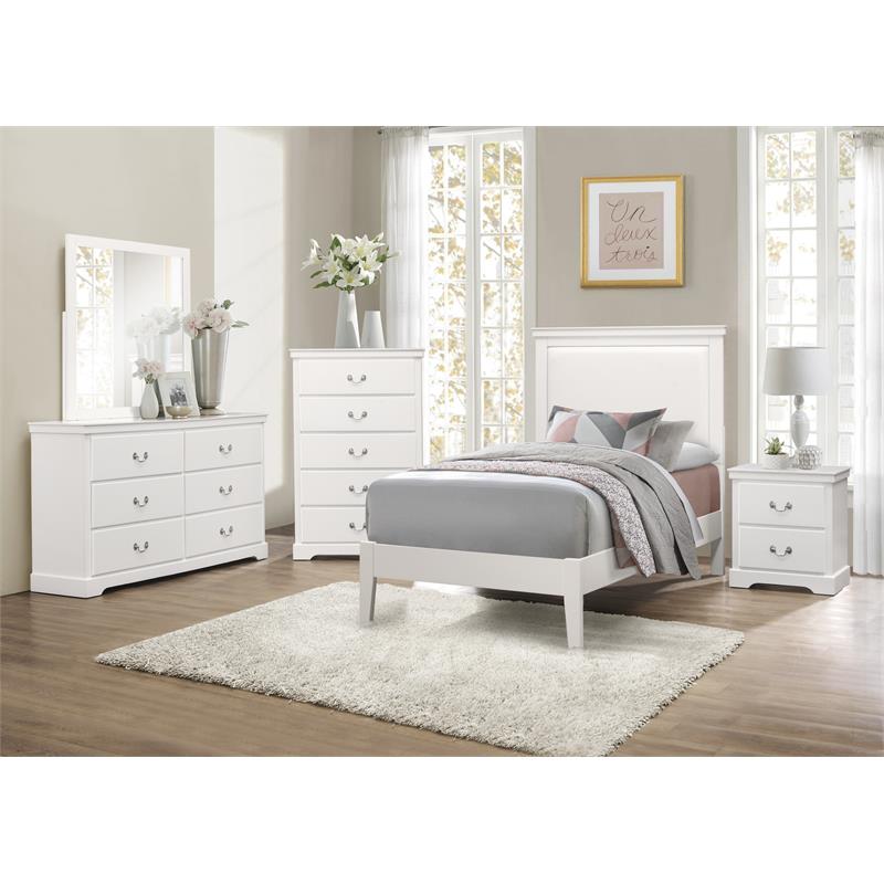 Lexicon Seabright 31-inch 5 Drawers Traditional Wood Chest in White