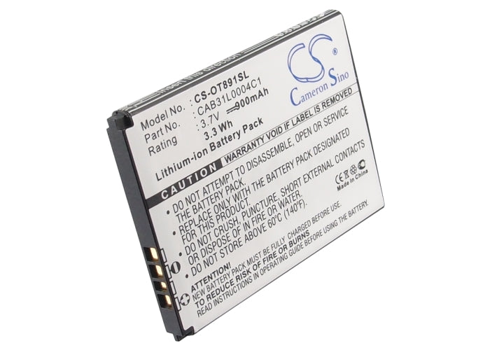 Alcatel A382G One Touch 155 One Touch 808 One Touc Replacement Battery BatteryClerkcom Mobile Phone