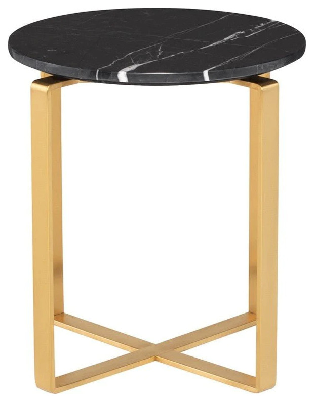 Chandler Gold Side Table   Contemporary   Side Tables And End Tables   by Rustic Home Furniture Deco  Houzz