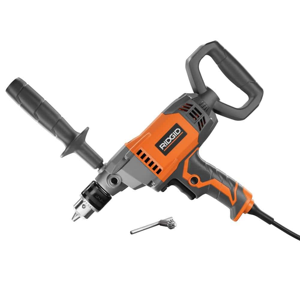 RIDGID 9 Amp Corded 1/2 in. Spade Handle Mud Mixer R7122